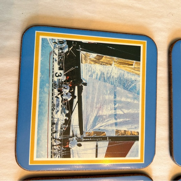 Racing yachts royal table coasters - Picture 2 of 10